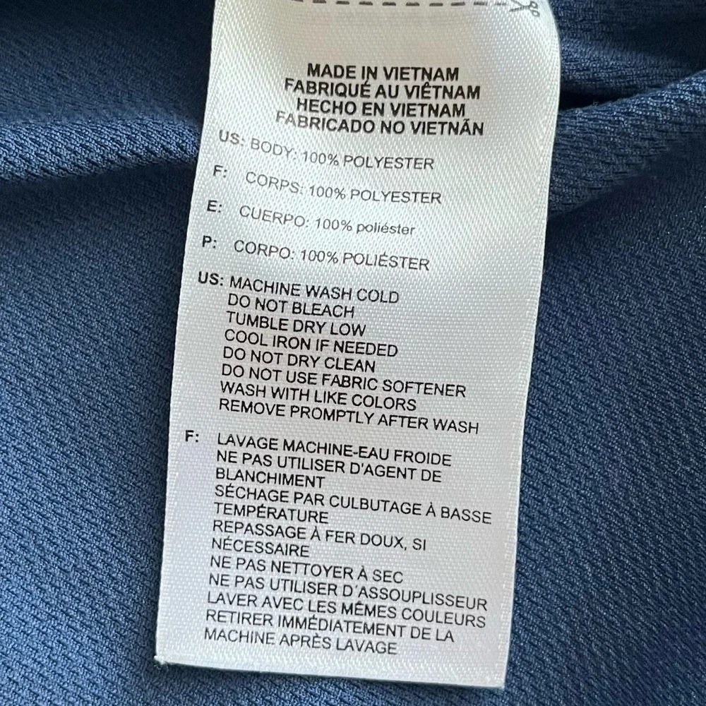 Adidas Blue Polo Golf short sleeve Shirt size 2xl